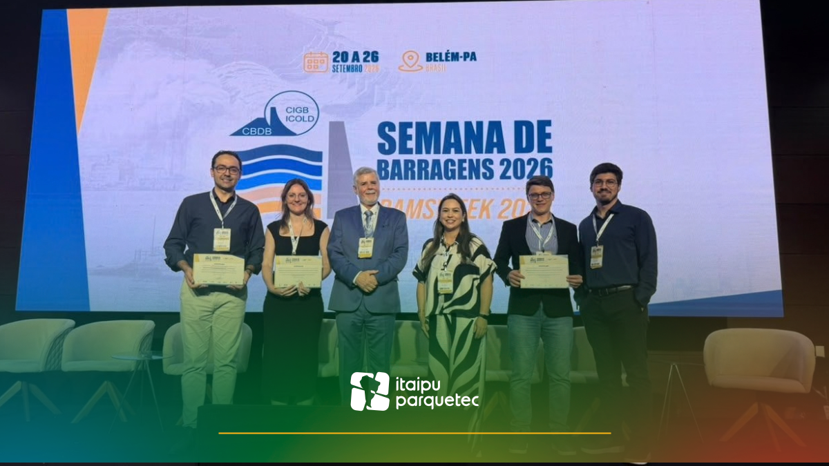 Pesquisas do Itaipu Parquetec sobre segurança de barragens são premiadas em evento nacional